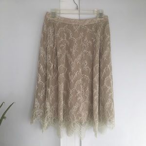 Peggy Jennings Cream Lace Skirt